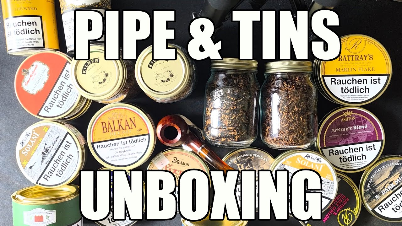 Unboxing New Pipe and Tins - ASMR