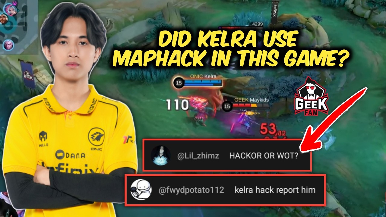 EVERYONE THINKS KELRA WAS USING MAPHACK IN THIS GAME ..🤯 | ONIC ESPORTS vs GEEKFAM | MPL INDONESIA