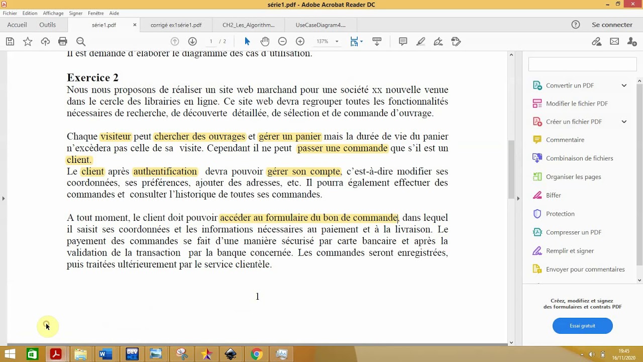 Diagramme cas d'utilisation UML ex2