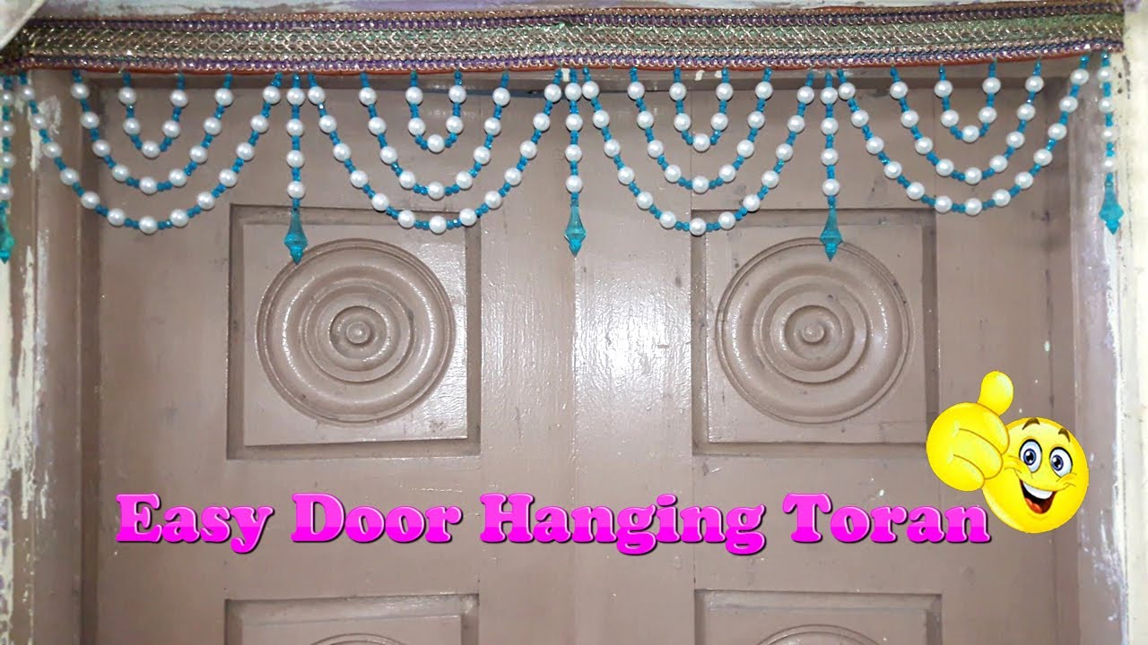 How To Make Door Hanging Toran || Pearl Beaded Toran