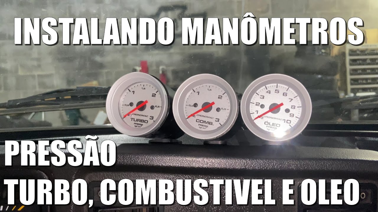 TURBO Ep.22 - INSTALANDO MANOMETROS DO CHEVETTE TURBO, OLEO, COMBUSTIVEL E TURBINA