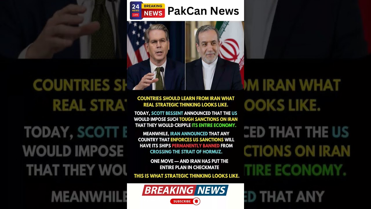 Iran Threatens Strait of Hormuz Over Tough U.S. Sanctions | PakCan News