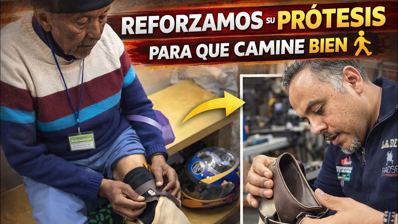🦿✨ UNA SOLUCIÓN HECHA A MANO Y DE CORAZÓN Maestro George fabrica una agarradera para prótesis 👀😳