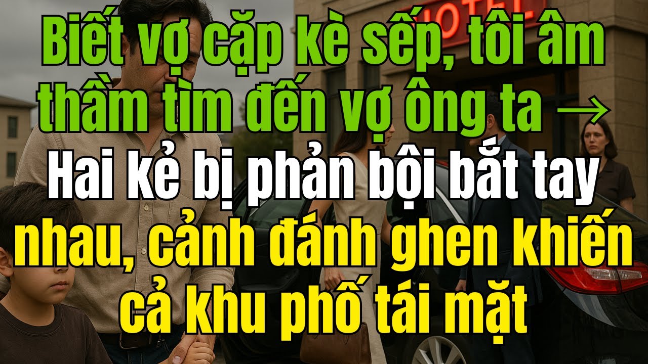 Biết vợ cặp kè sếp, tôi âm thầm tìm đến vợ ông ta → Hai kẻ bị phản bội bắt tay nhau, cảnh đánh ghen.