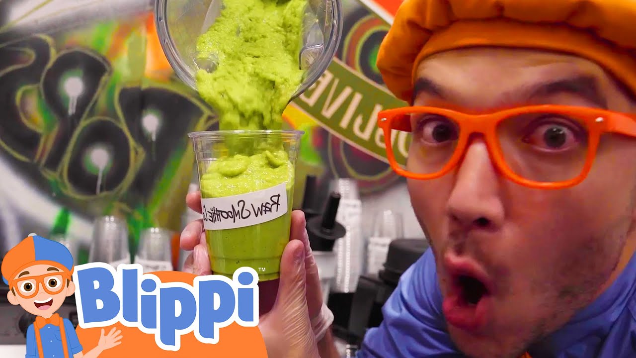 Drink SLIME Smoothies!!!! | Blippi | Shows for Kids - Explore With Me!