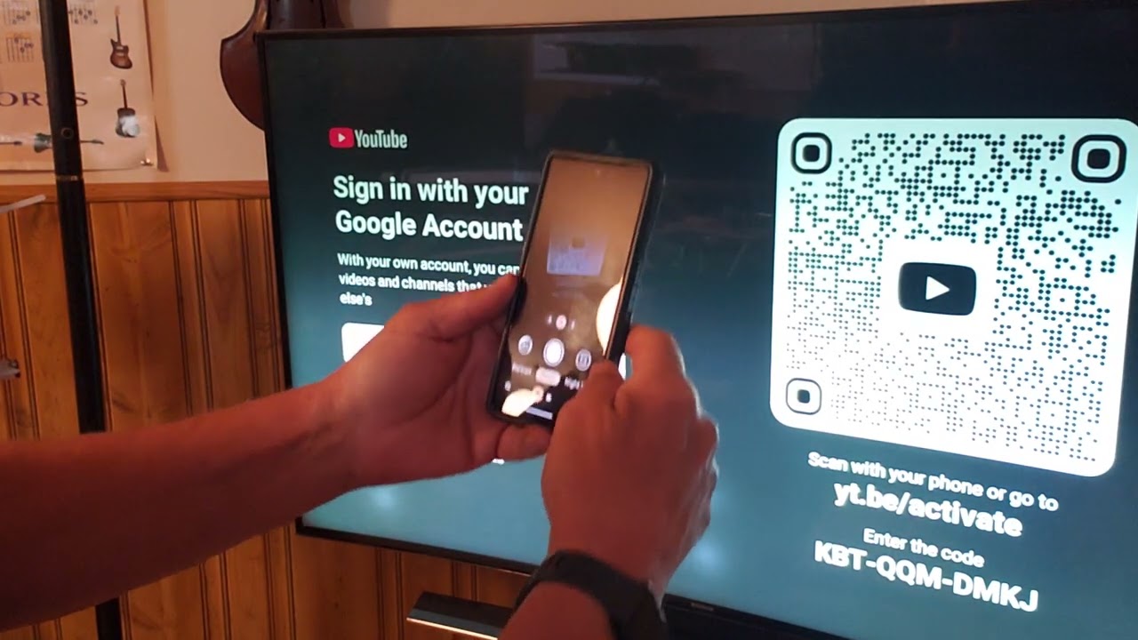 adding YOUR youtube account to your smart tv YOUTUBE app
