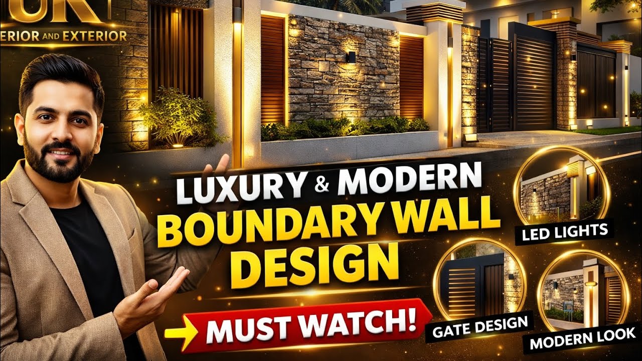  Boundary Wall Design | Latest Exterior Ideas 2026 | UK Interior and Exterior