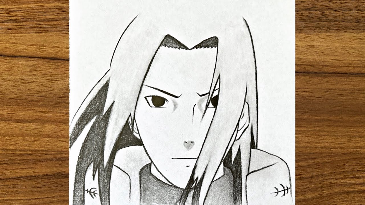 How to draw Hashirama Senju from Naruto || Easy anime drawing || How to draw anime step by step