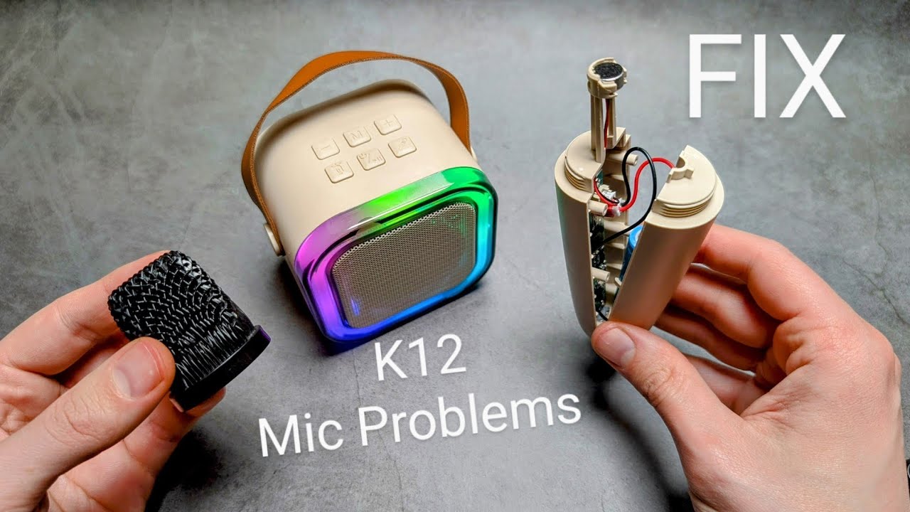 Microphone Not Working on K12 Karaoke Wireless Bluetooth Speaker? How to FIX Microphone Problems