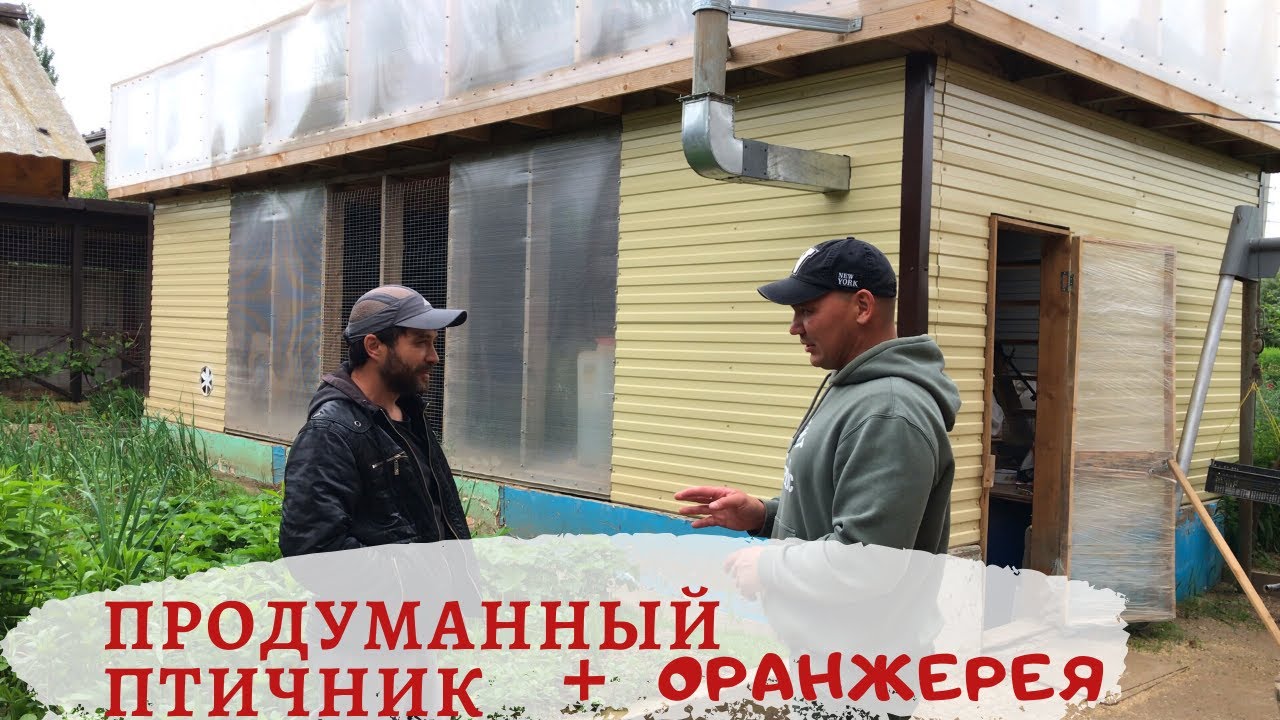 Какой надо строить курятник. Продуманный ПТИЧНИК с полезным дополнением.