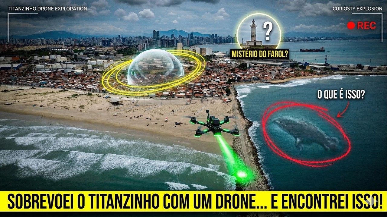 Sobrevoei o Titanzinho com um drone…