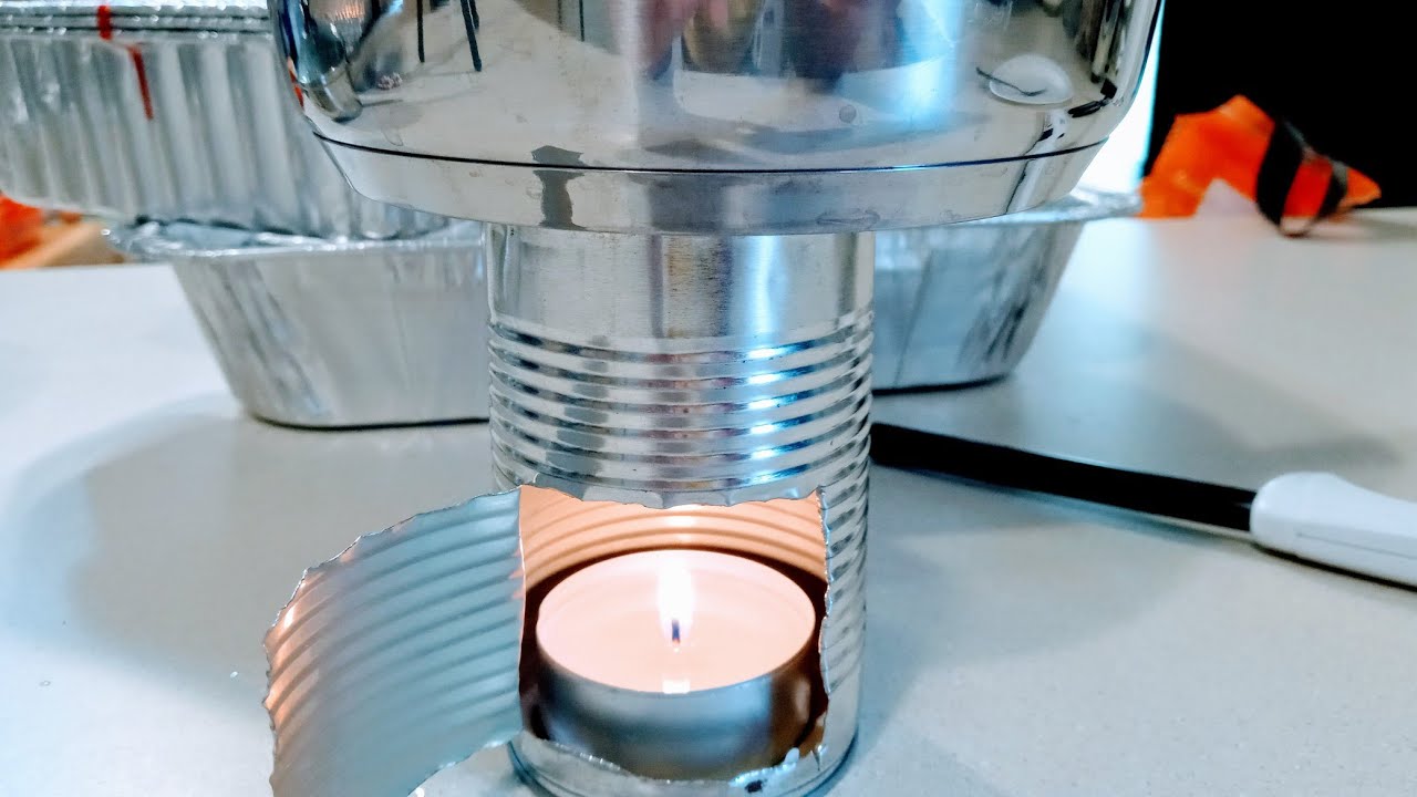 Can Stove Cooking Indoors/Outdoor With Candles Camping Cooking Grid Down