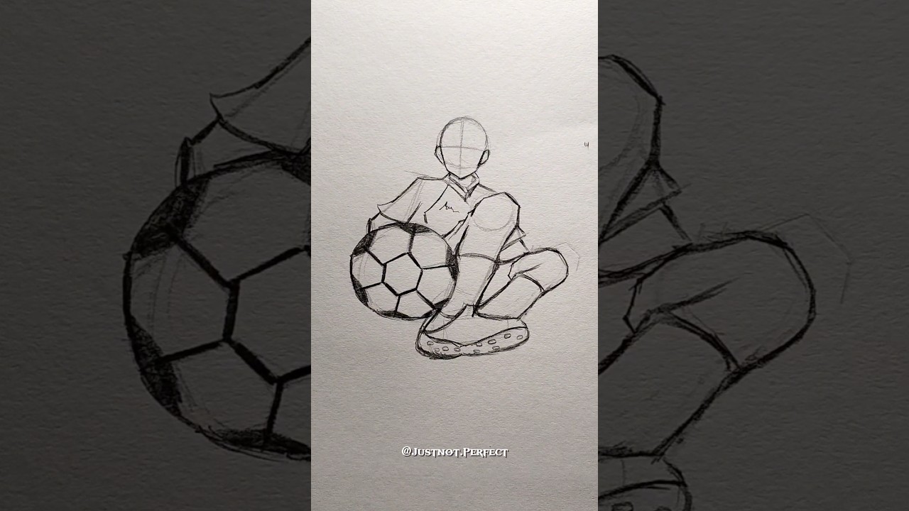 ⚽ FIFA World Cup football player drawing✨ #drawing #art #worldcup2026 #fifa #football #worldcupfinal