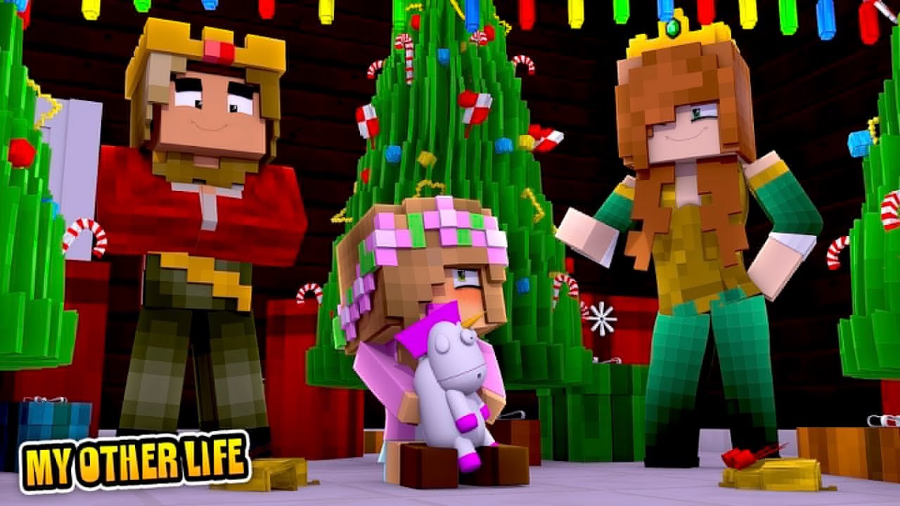 BABY LITTLE KELLYS FIRST EVER CHRISTMAS | Minecraft My Other Life | Little Kelly