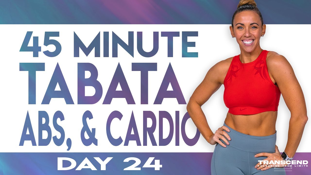 45 Minute Christmas Eve Cardio and Abs Workout | TRANSCEND - Day 24