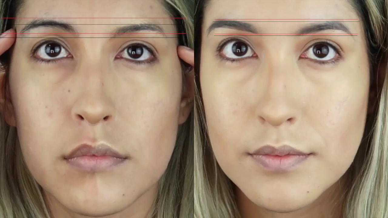 HOW TO CORRECT EYEBROWS | ASYMMETRICAL TO SYMMETRICAL BROWS