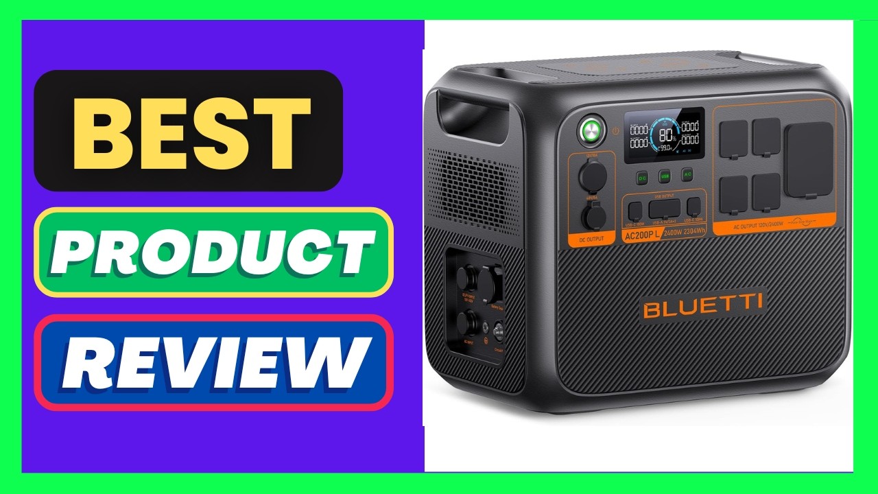 BLUETTI AC200PL Portable Power Station, 2304Wh Solar Generator