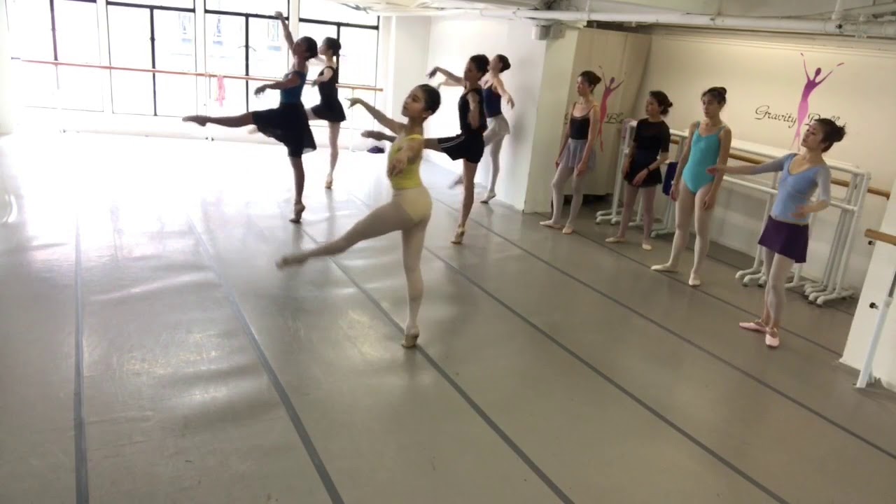 Ballet advanced class at Gravity Ballet Central