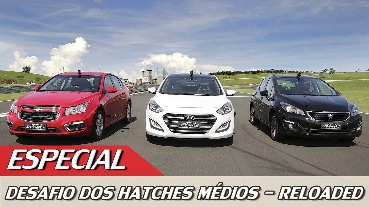 CHEVROLET CRUZE X HYUNDAI I30 X PEUGEOT 308 - DESAFIO DOS MÉDIOS RELOADED - ESPECIAL #66 ACELERADOS