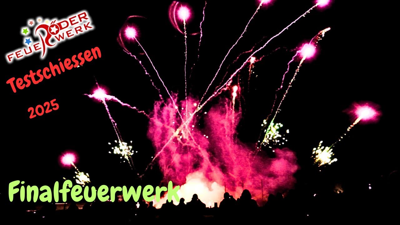 Finalfeuerwerk - Röder Testschiessen 2025