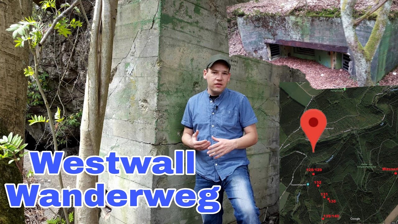 Westall Wanderweg bei Simonskall Die Bunker am Buhlert Hürtgenwald Eifel Wanderung Hurtgen Forest