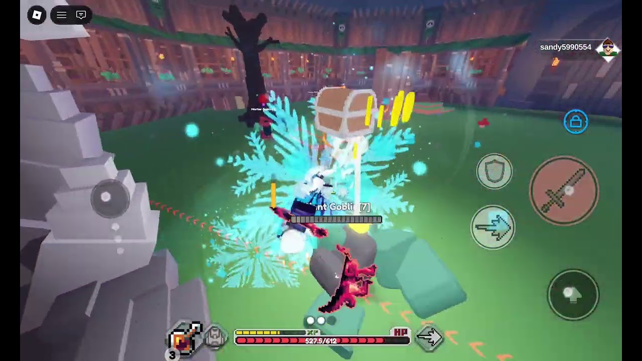 Playing pixel blade (grasslands normal mode)