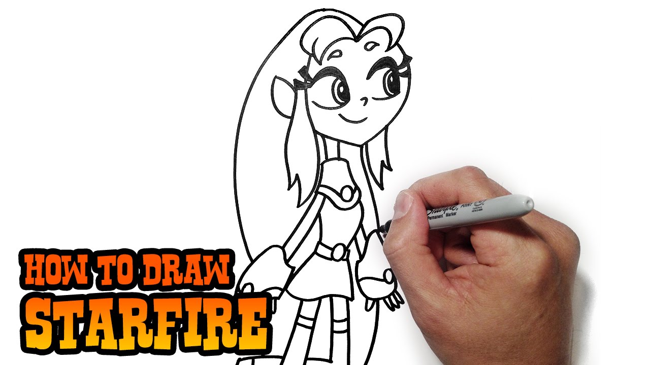 How to Draw Starfire | Teen Titans GO