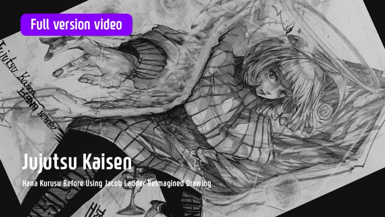 Hana Kurusu Raising the Trumpet in the Sky | Jujutsu Kaisen Reimagined Drawing