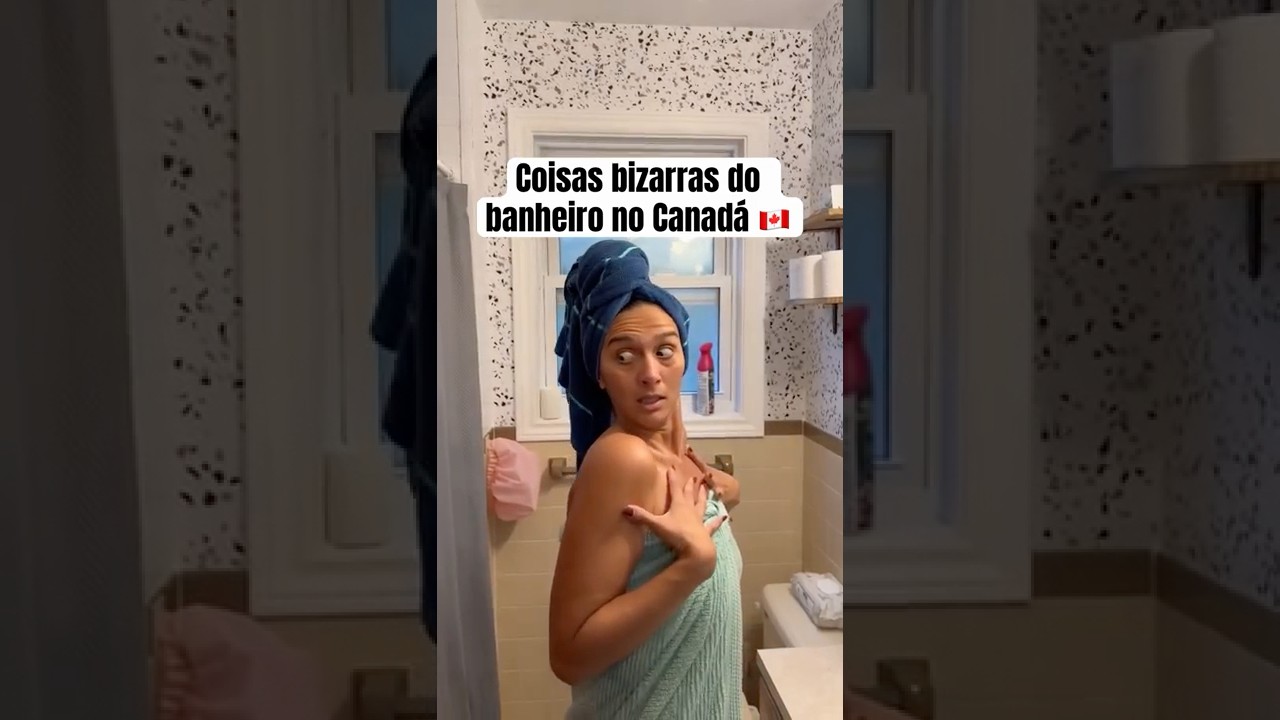 Ficou supreso? 🇨🇦👀 #banheiro #washroom #brasileirosnocanada #brazilian #canadianlife