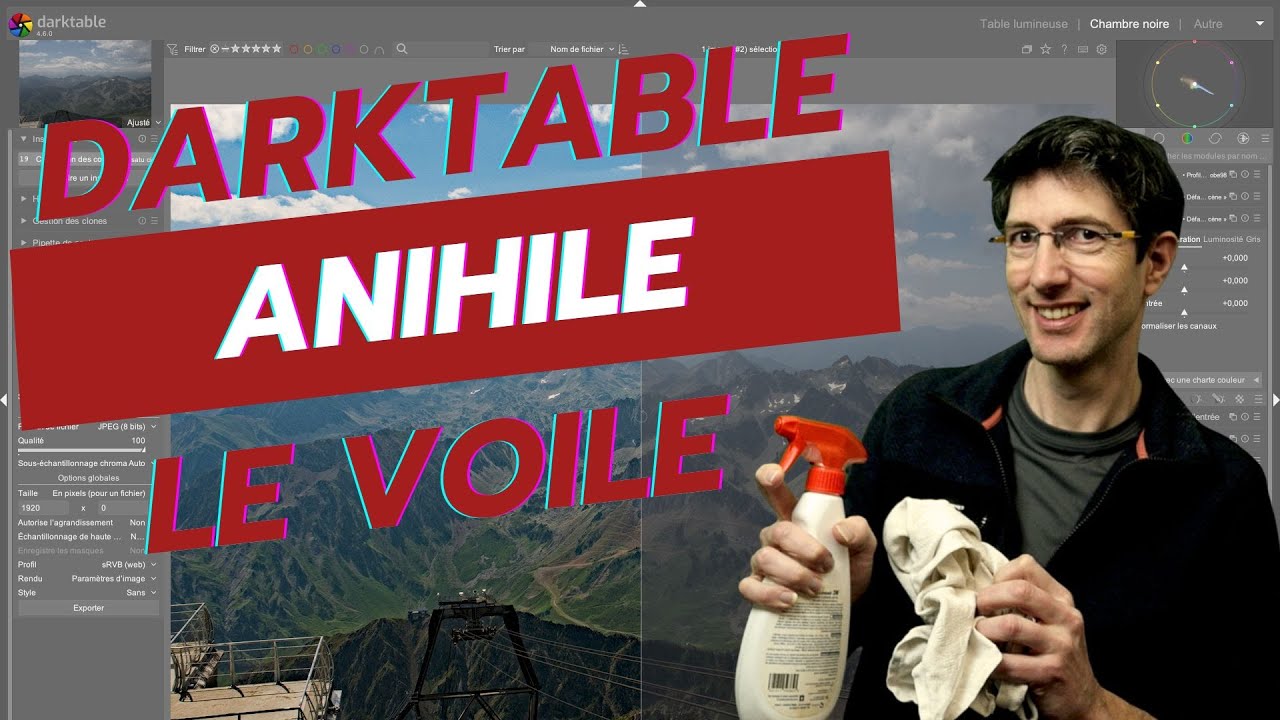 Retouche photo avec darktable : nettoyez facilement vos paysages.