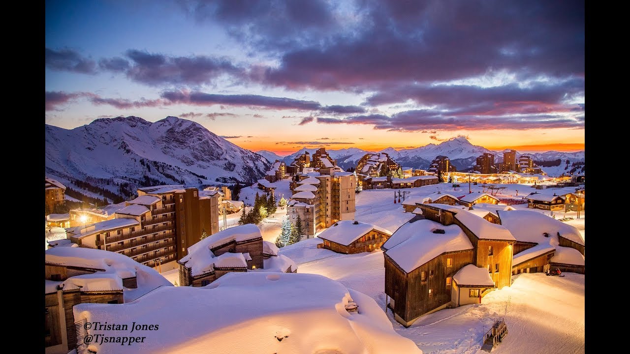 Skiing in Avoriaz 1800, March 2019