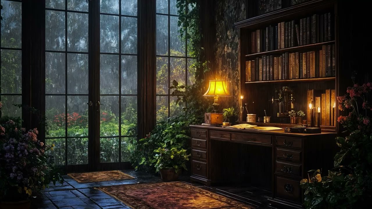 Calm Yet Energizing Rain Ambience 🌧️ Morning Focus & Productivity