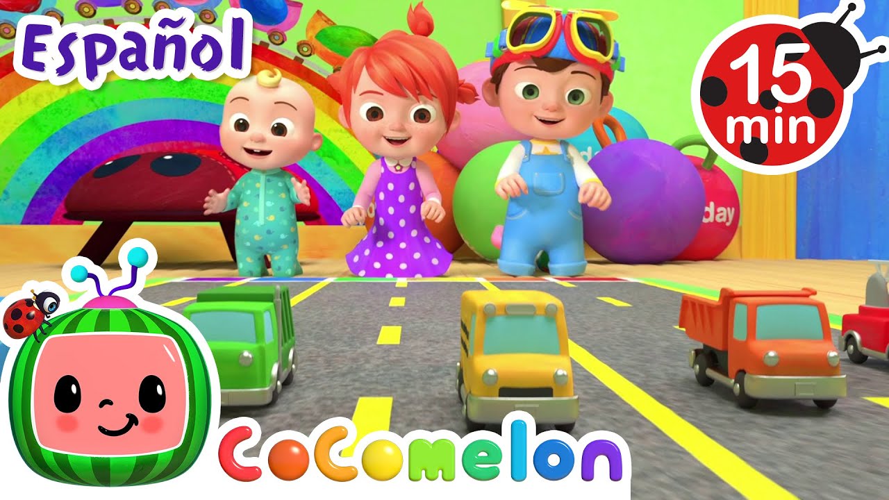 Carritos de colores🚗🌈🎨 | Canciones Infantiles | Caricaturas para bebés | CoComelon en Español