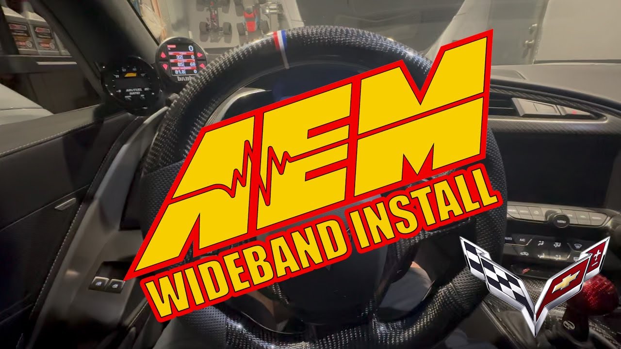 AEM UEGO Wideband Gauge Install on C7 Corvette