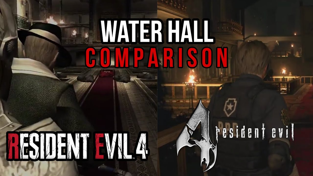 Resident Evil 4 Remake Vs Original Comparison - Water Hall