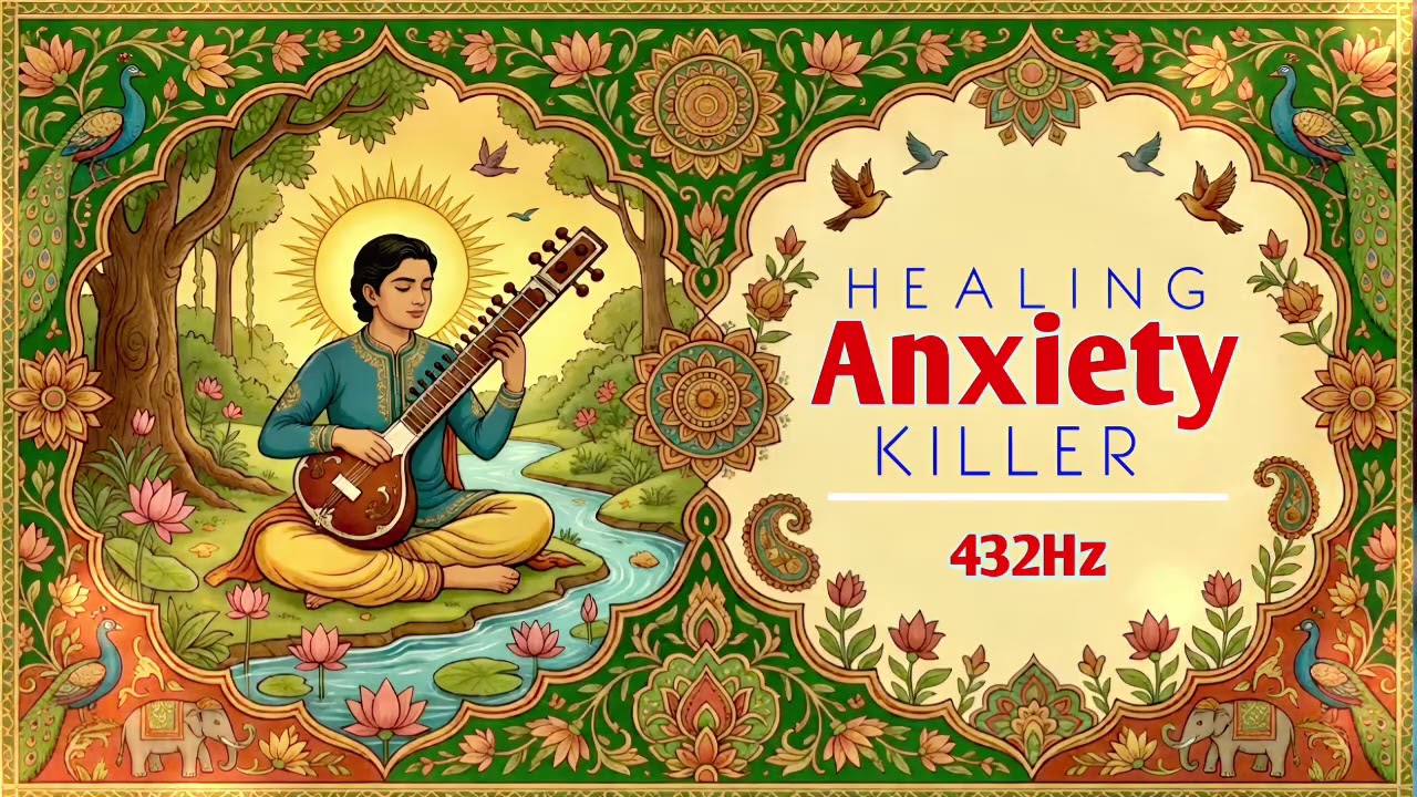 Healing Anxiety Killer 432Hz | Deep Calm Sitar Meditation Music for Stress Relief
