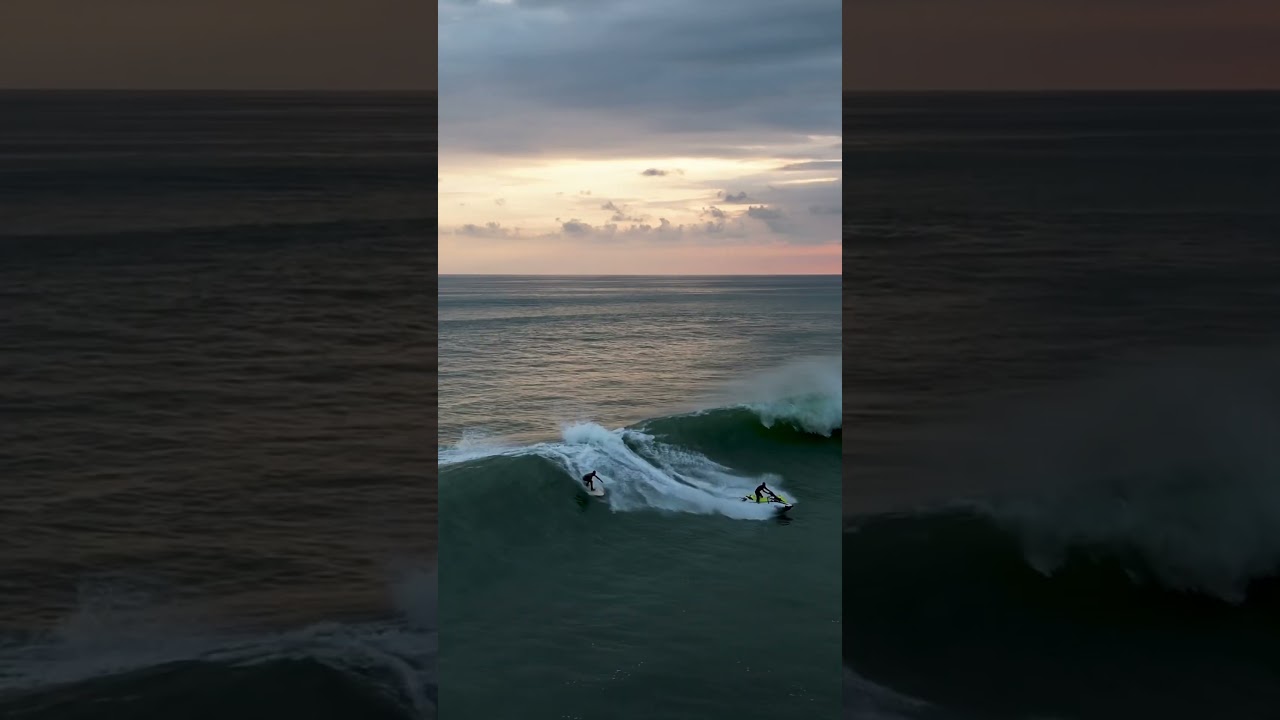 Surfing big waves with Jet Ski in Dominical, Costa Rica