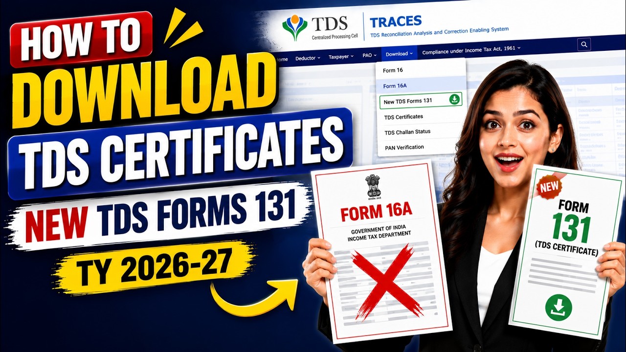 How to Download TDS Certificates 2026-27 | Download TDS Certificate Form 131