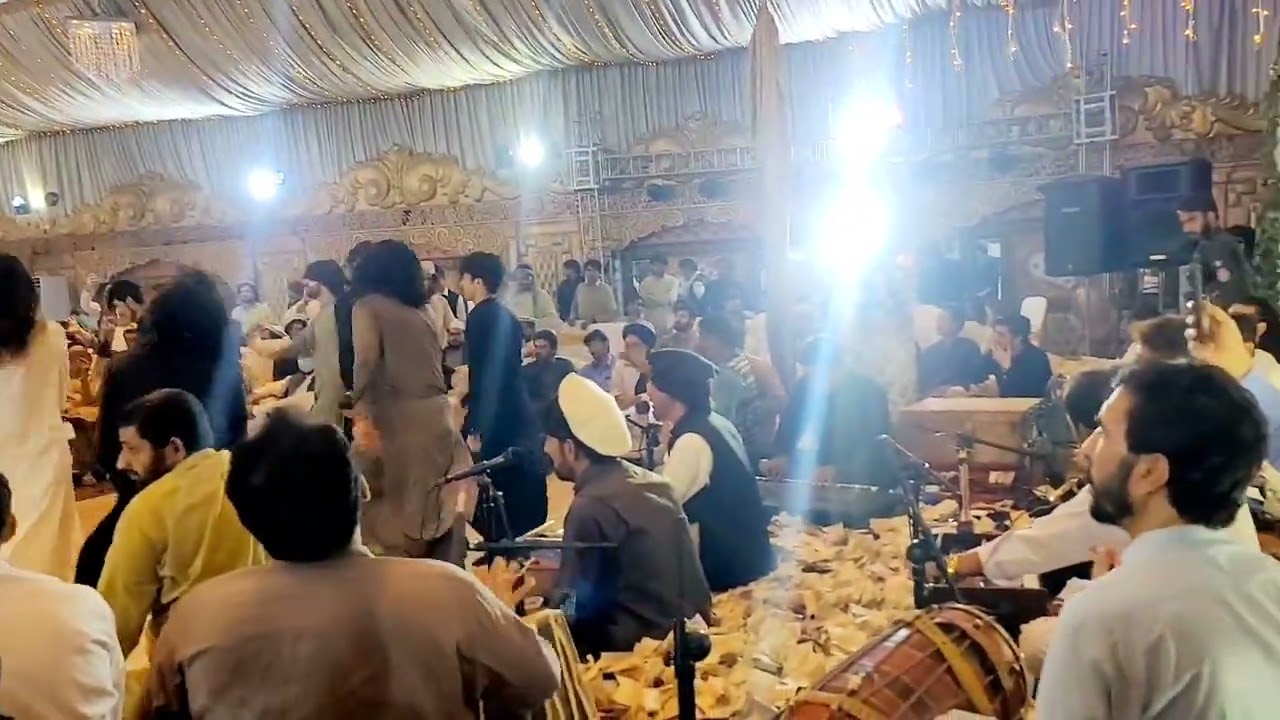 waziristani boys pashto mast attan in Golden arena wedding hall said ullah gurbaz mix song and tapy