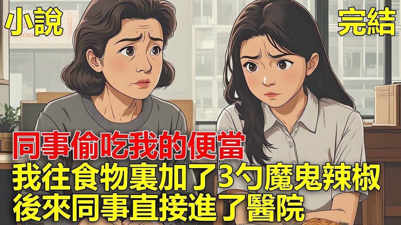 同事是個慣犯，經常偷吃我的便當，我找她理論，她說我小氣，後來我往食物裏加了3勺魔鬼辣椒，同事偷吃後，直接進了醫院！#一口氣看完#小說#推文