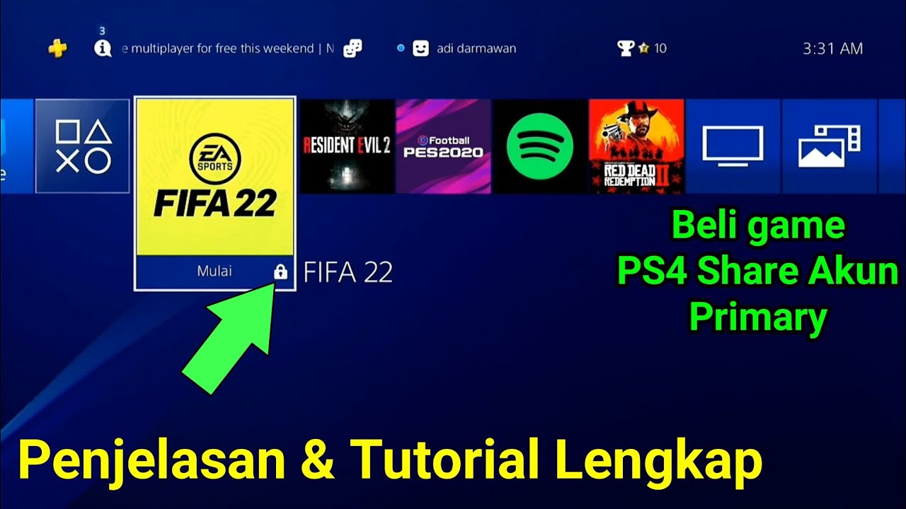 Penjelasan Game PS4 Share Akun Primary & Cara buka game PS4 terkunci
