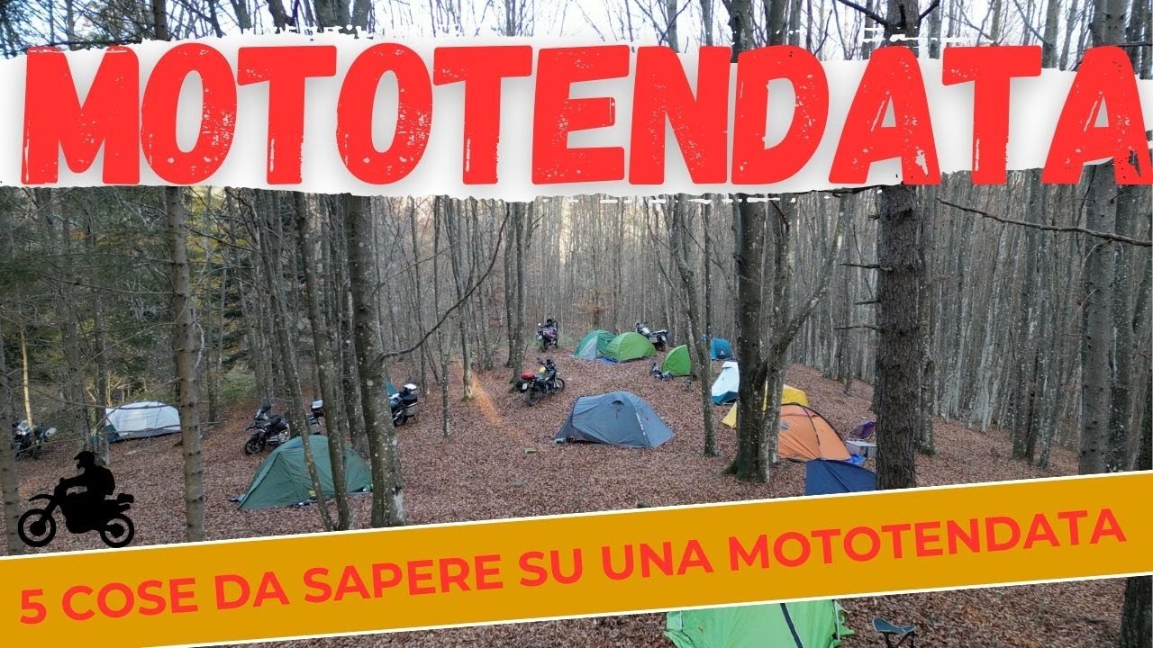 MOTOTENDATA, ISTRUZIONI PER L'USO. 5 COSE che puoi fare ad un MOTOBIVACCO (mototendata pavese)