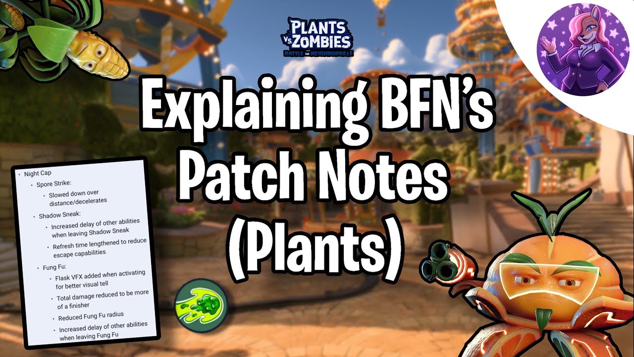 Explaining BFN's Character Patch Notes (Plants)