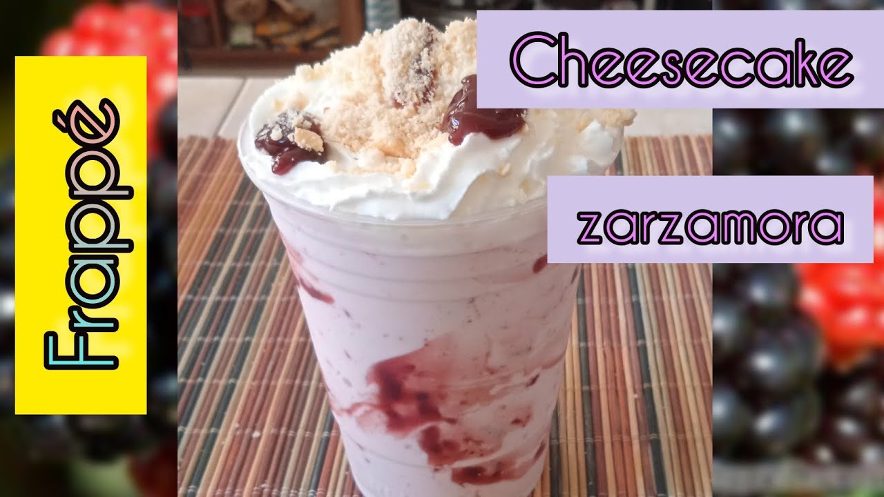 Delicioso frappé CHEESECAKE ZARZAMORA para negocio FACIL Y RÁPIDO