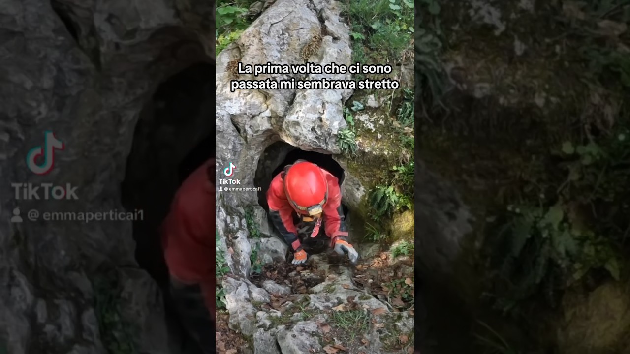 Come far passare la Claustrofobia #speleology #grotte #natura