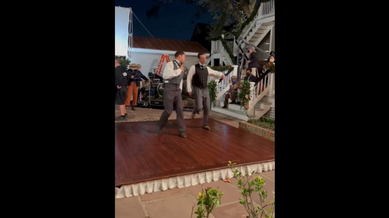 Jacob & Steven tap dancing rehearsal | Interview With The Vampire BTS