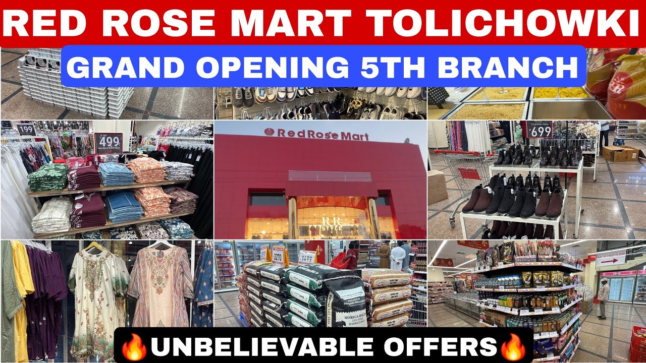 🚨GREAT GRAND OPENING OF RED ROSE MART TOLICHOWKI BRANCH🚨 1+1 OFFER ON 2000+ PRODUCTS 