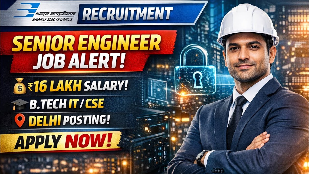 BEL Senior Engineer 2026 🔥 ₹16 Lakh Salary | Full Details + Apply Now!