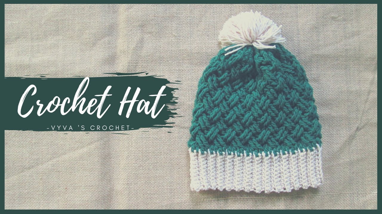 Crochet Hat | Hướng dẫn móc mũ len họa tiết zích zắc ϟ ϟ ϟ | Vyvascrochet