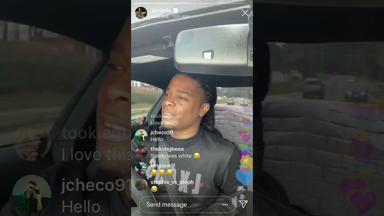 Iamzoie gotdamnzo ig live Talks corona virus 😂🤣😂